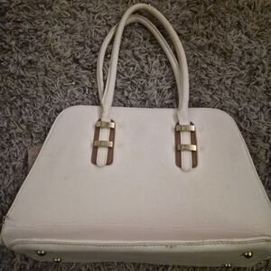 Charming Charlie Cream Shoulder Bag